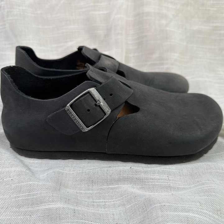 Birkenstock London Oiled Black Leather Clogs EU 36 / US 5.5