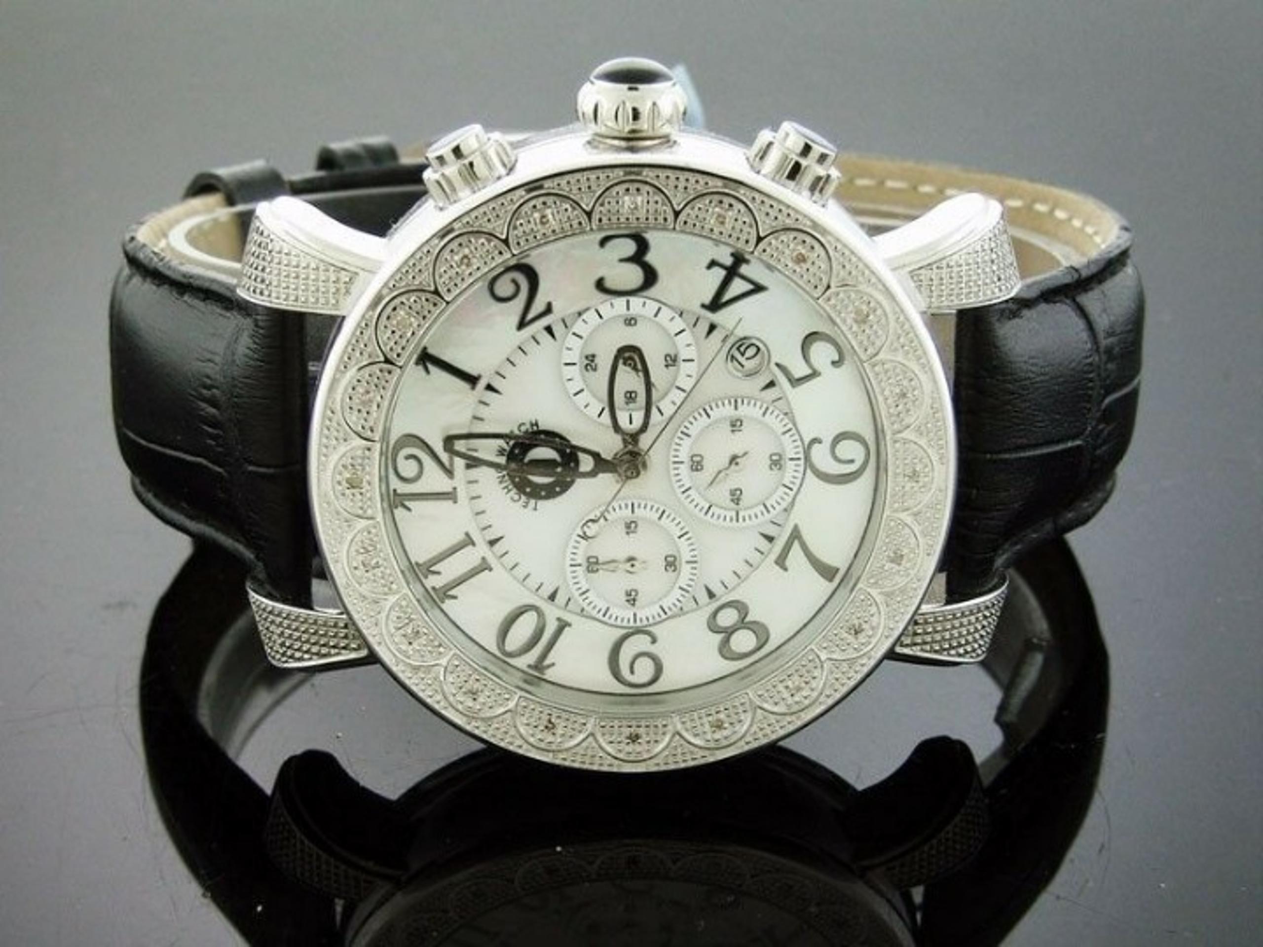 Techno Watch 20 Diamonds Stainless steel