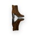 Aquatalia Isla Calf Ankle Brown Suede Block Heel Boots Womens Size 10