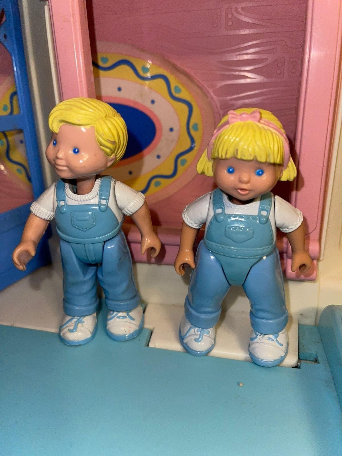 1993 loving family dollhouse blonde kids girl boy