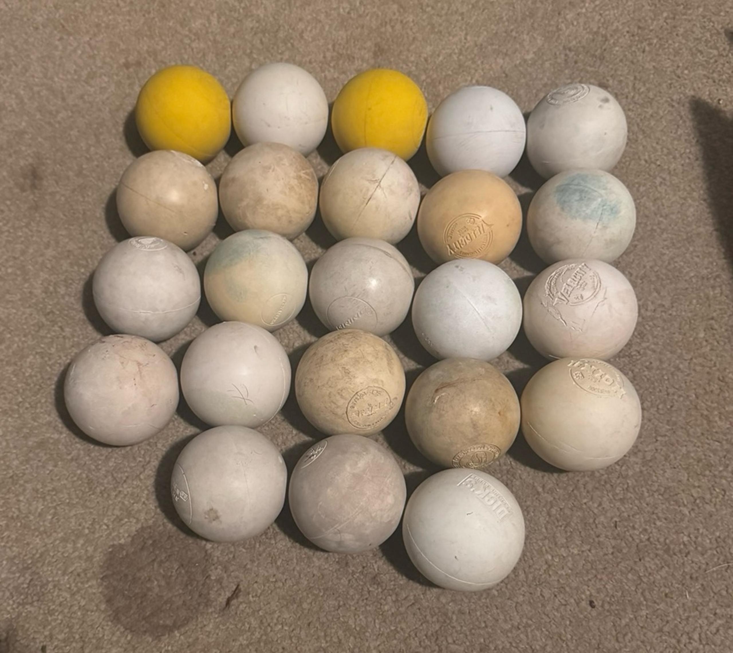 23 Used Lacrosse Balls