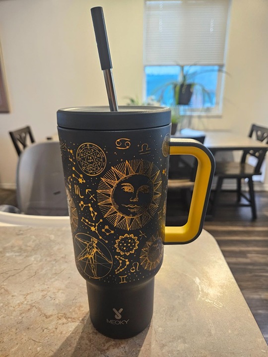40 oz Tumbler with Handle and Straw, Tumbler with Lid and Straw, Insulated