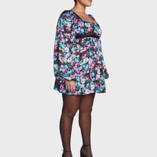 For Love & Lemons Plus Size Floral Print Maggie Mini Dress NWT- Sz 1X