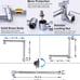 G-Promise All Metal 10 Inch Rainfall Shower Head with Handheld Spray Combo
