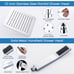 G-Promise All Metal 10 Inch Rainfall Shower Head with Handheld Spray Combo