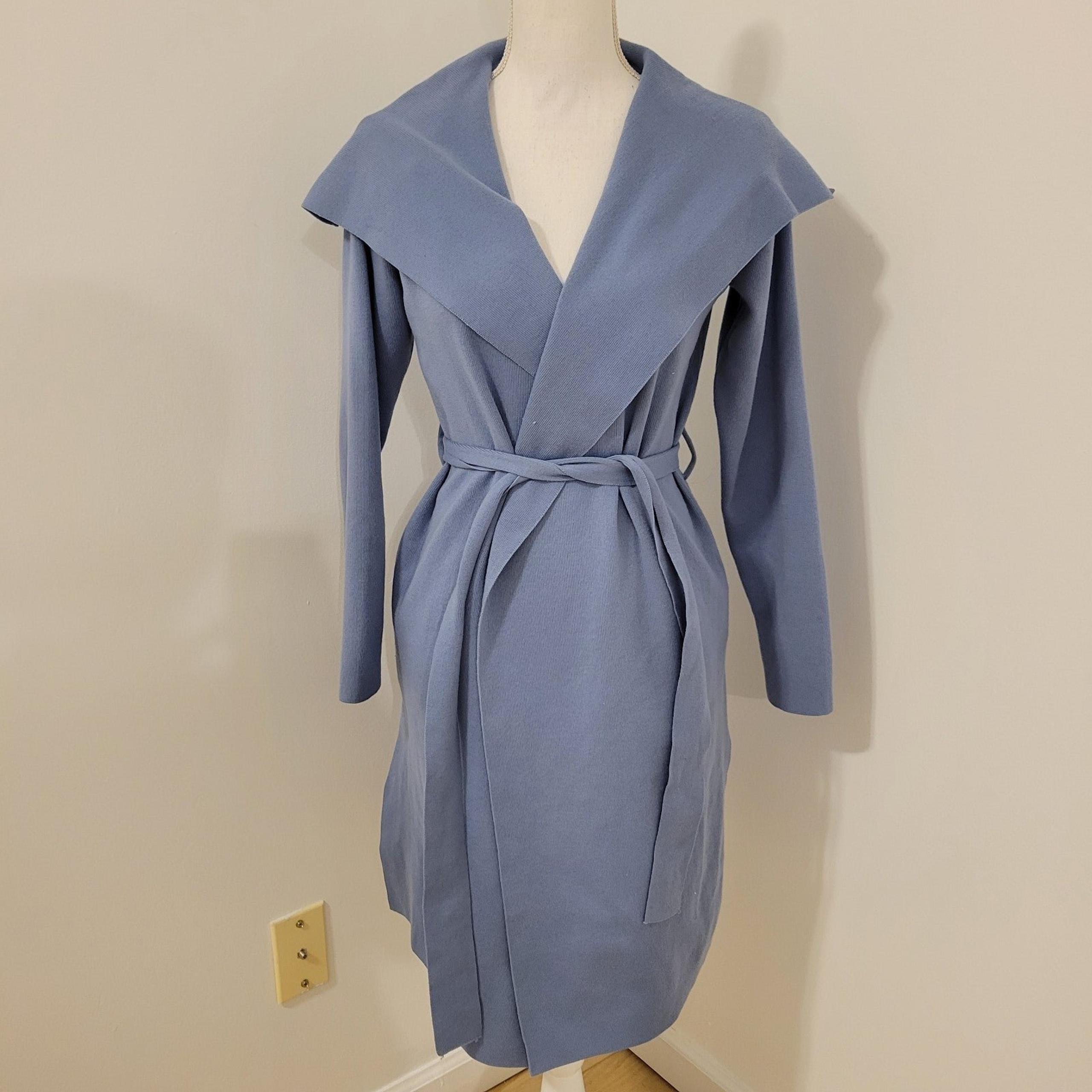 Blue wrap sweater cardigan size small fashion nova