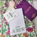 New set of 4 cloth napkins in J Crew x Liberty floral fabric Fuchsia Tangerine