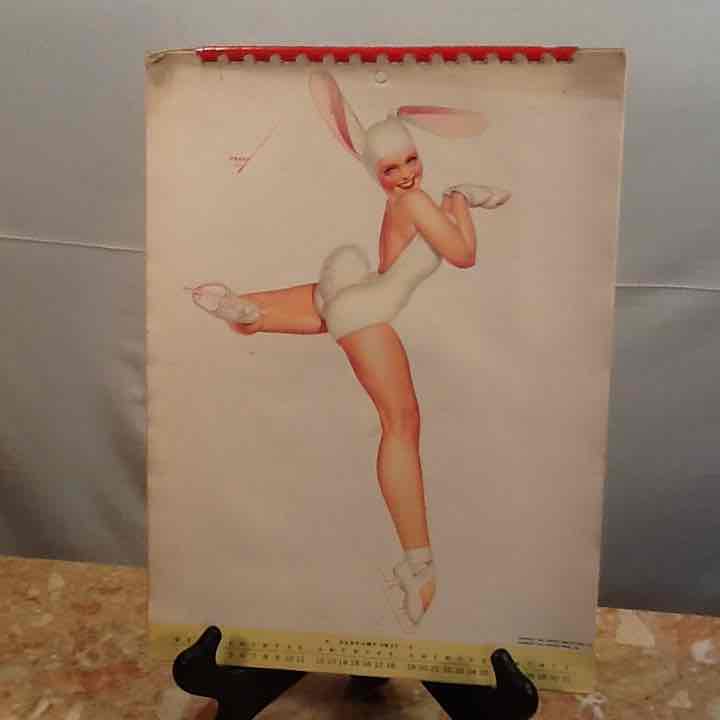 Vintage sexy girl Calendar 1947