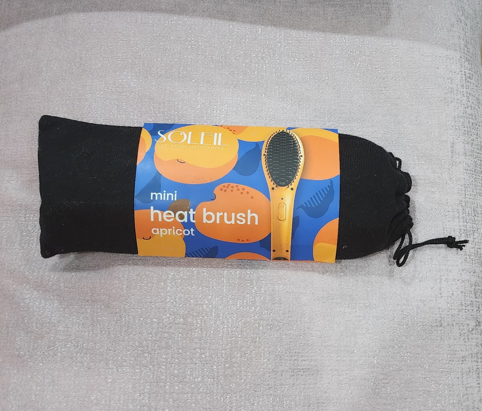 Soleil Hair Tools Mini Heat Brush in the Color Apricot Brand New Never Used