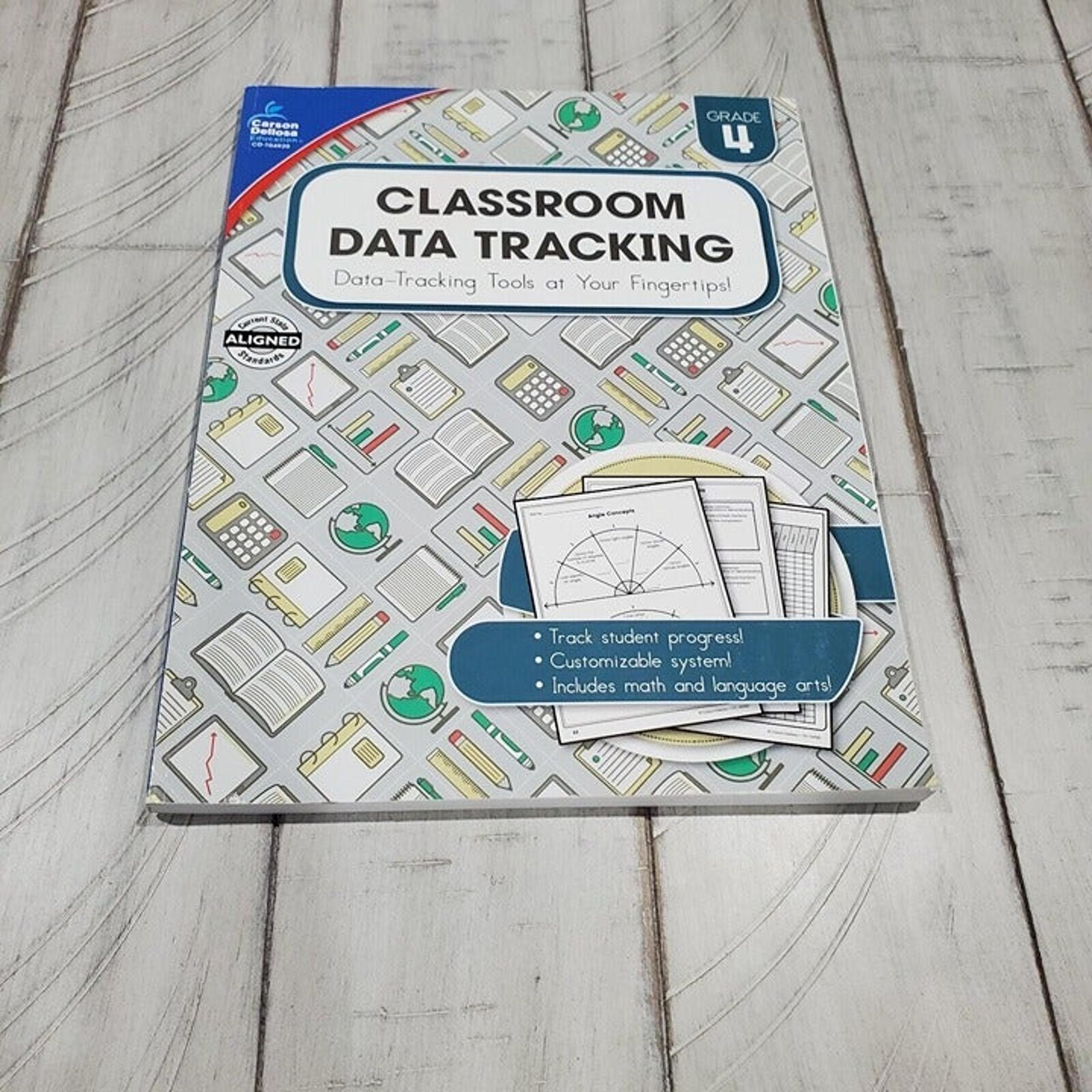 Classroom Data Tracking, Grade 4 Carson Dellosa Education 2016 NEW