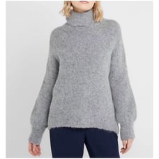 J. Crew Women’s Sz M NWT Gray Alpaca Wool Turtleneck Sweater Pullover Knit