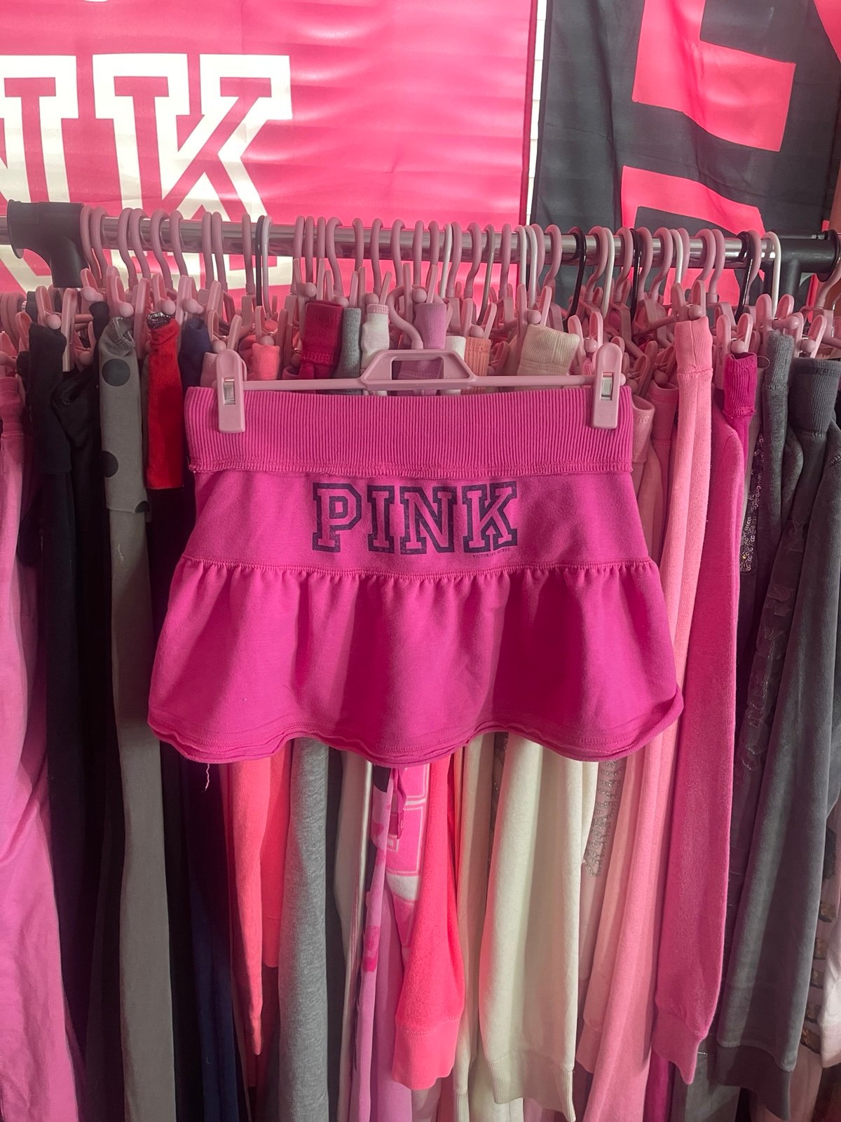 y2k vintage victoria’s secret pink mini skirt