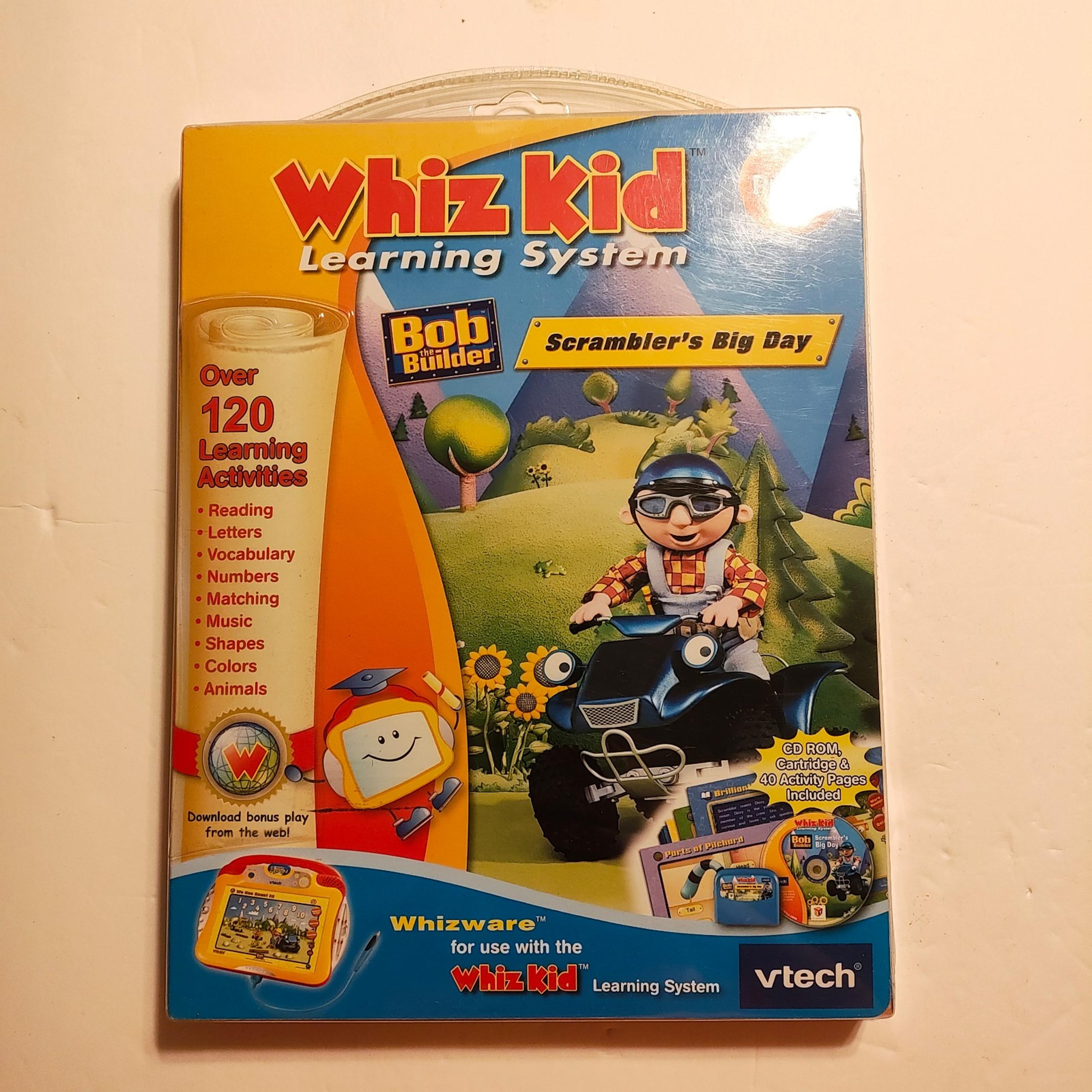 VTech Whiz Kid Learning System - Bob The Builder Scrambler's Big Day- SEALED