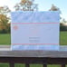NEW Ivory Ella Twin XL Bed Sheets Save the Elephants Blue Print 100% Cotton RARE