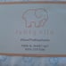 NEW Ivory Ella Twin XL Bed Sheets Save the Elephants Blue Print 100% Cotton RARE