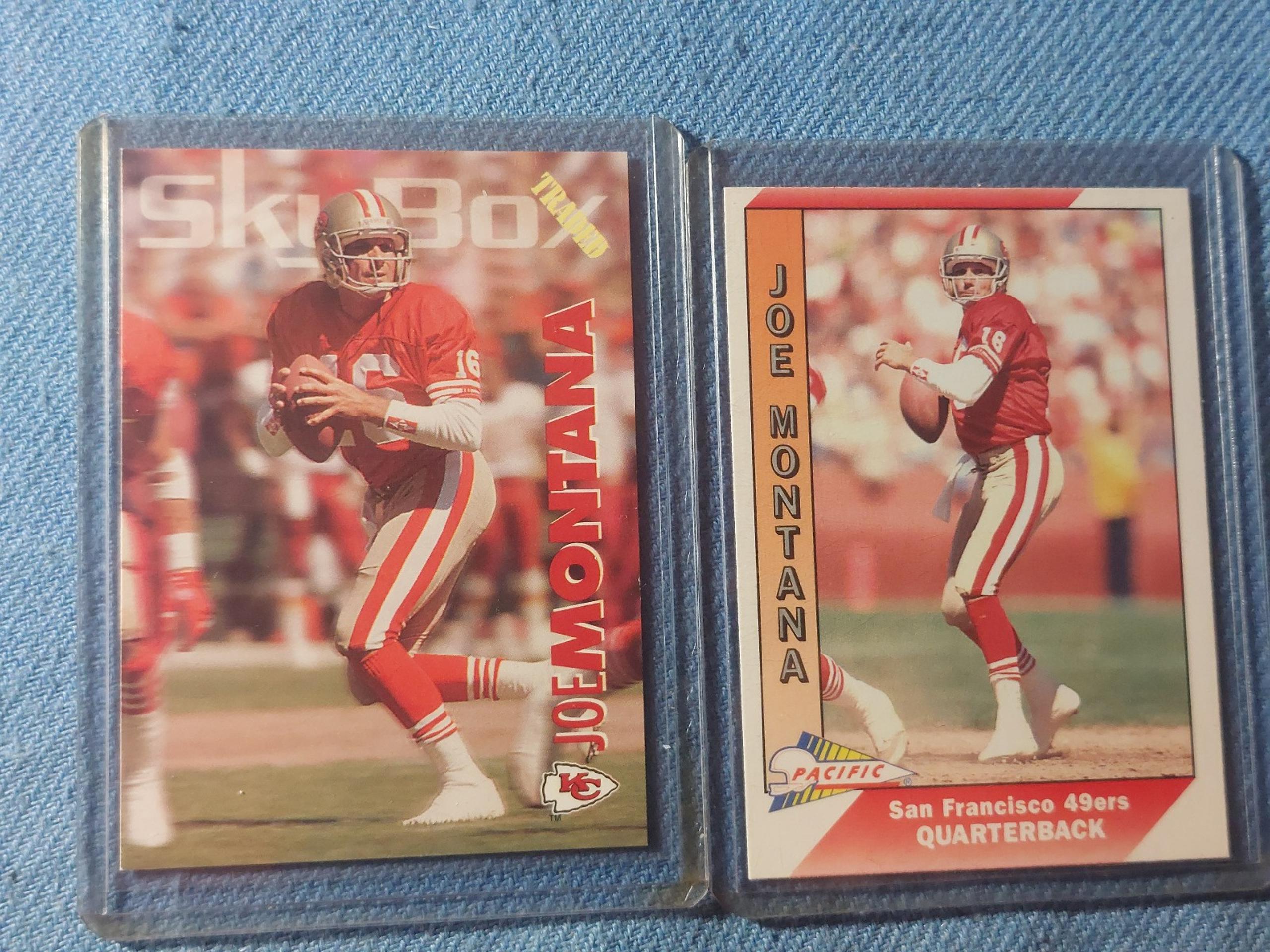 Joe Montana nfl trading cards(PWE1362).