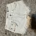 Women’s size 26 White frayed Miss Me shorts