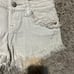 Women’s size 26 White frayed Miss Me shorts