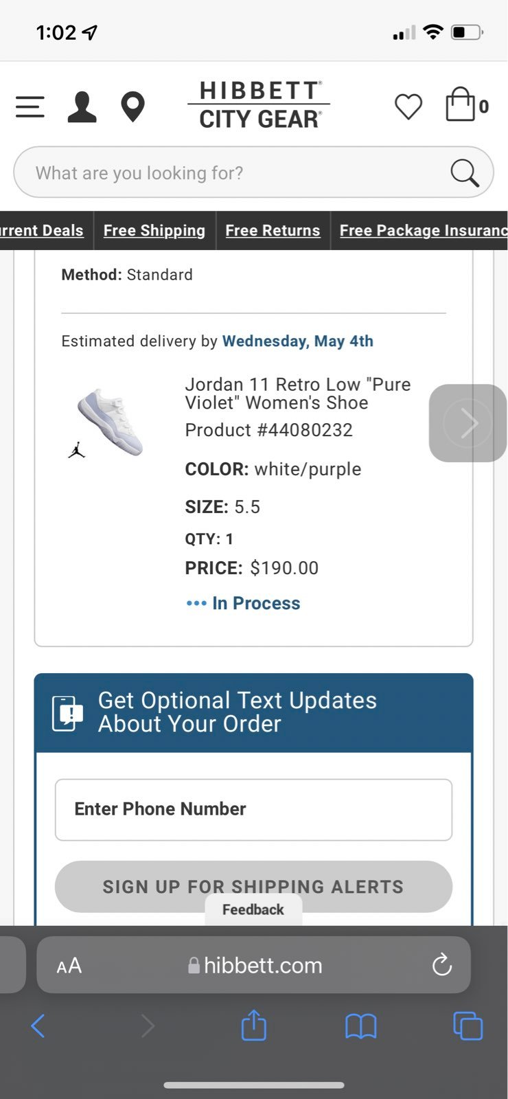 Jordan 11 Pure Violet