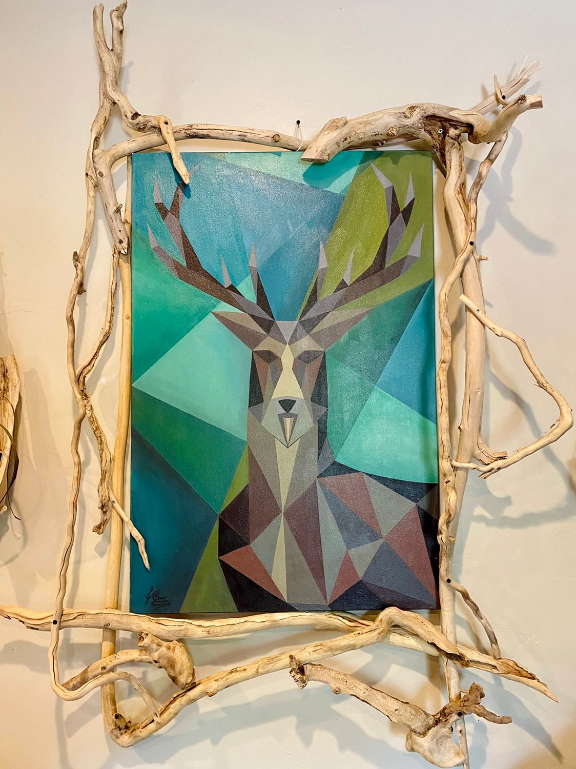 Cubism Geometric Mystic Deer Original