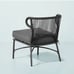 Wicker Weave Outdoor Cushioned Accent Chair - Dark Gray - Hearth & Hand