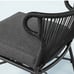 Wicker Weave Outdoor Cushioned Accent Chair - Dark Gray - Hearth & Hand