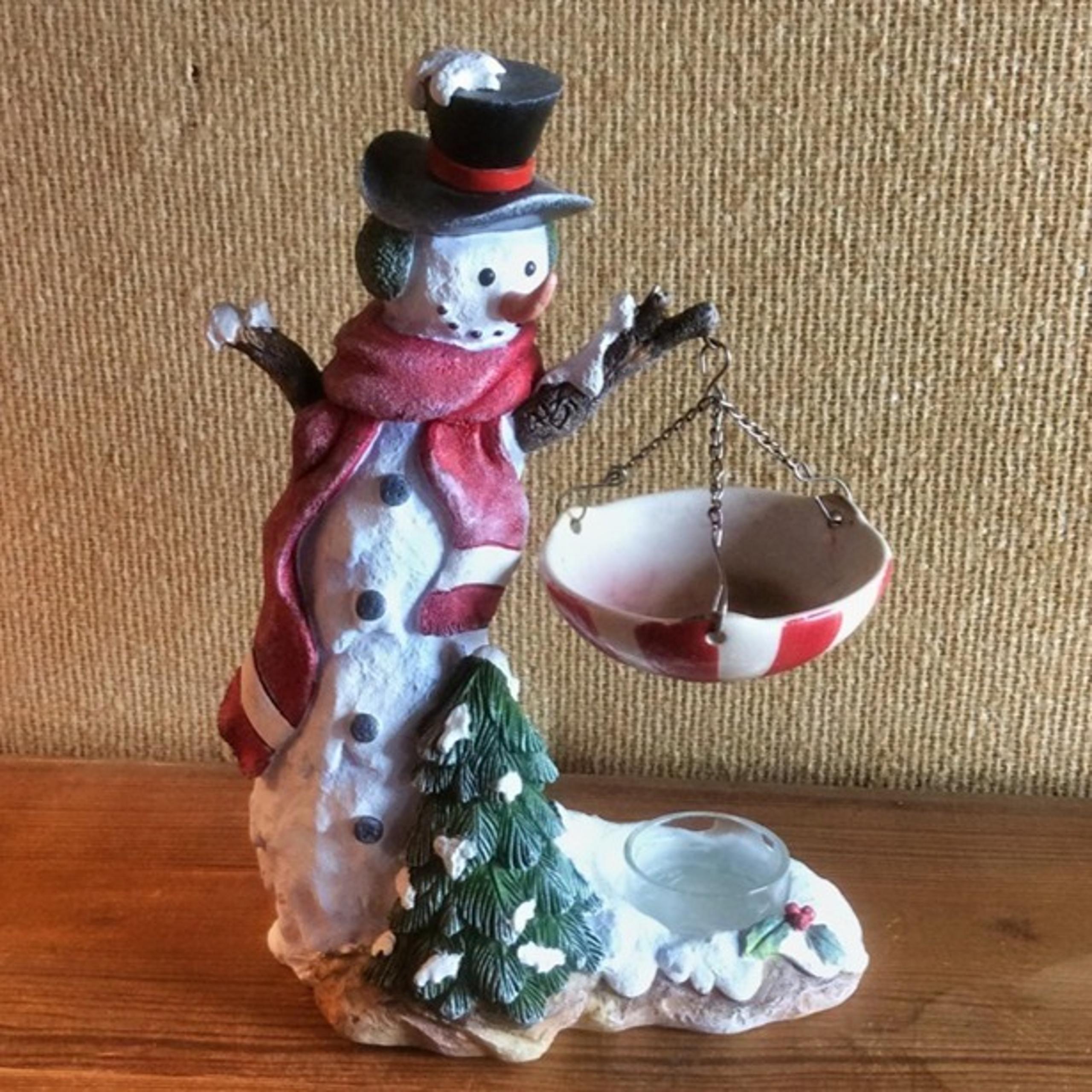Yankee Candle Snowman Tart Warmer Winter Home Decor Wax Melt Warmer
