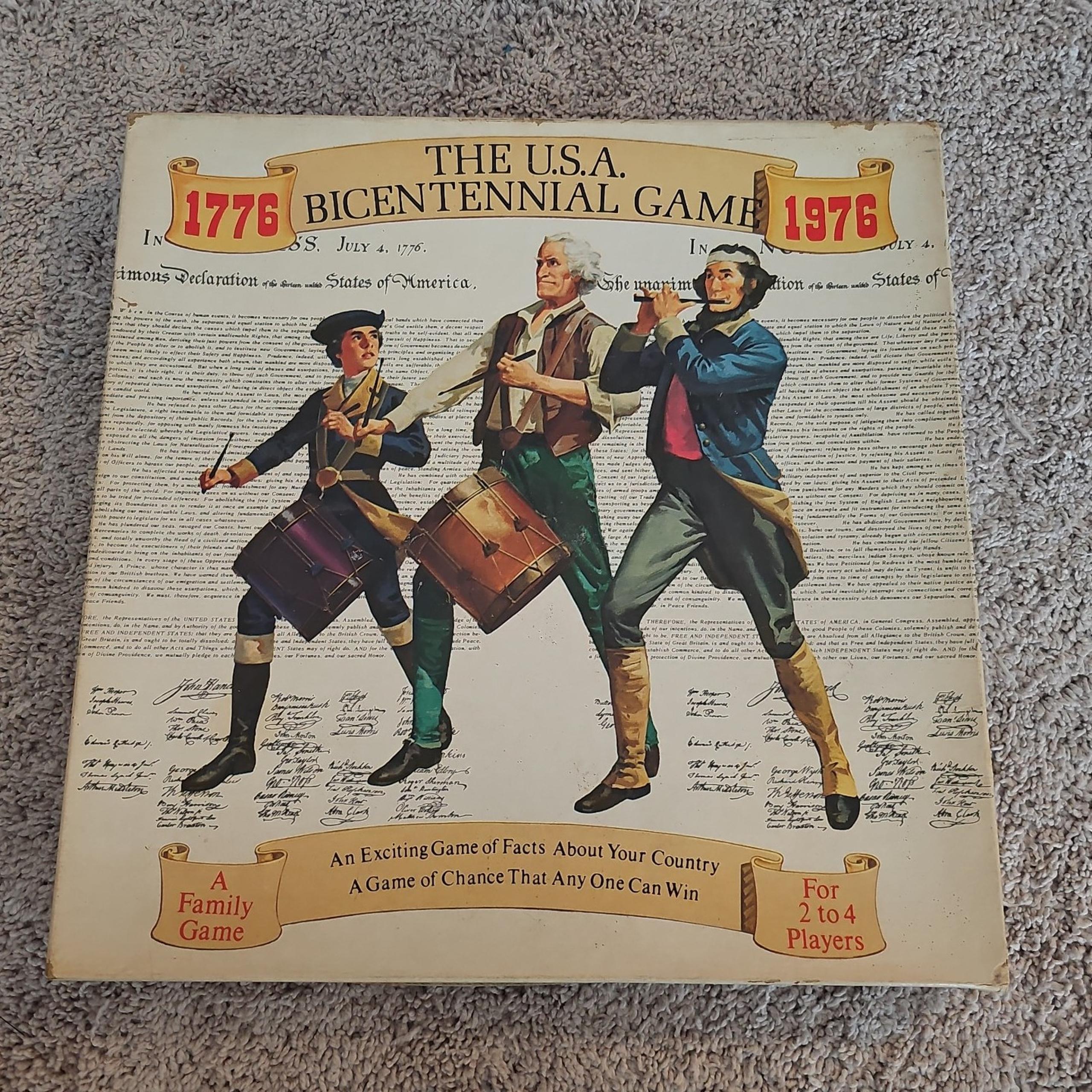 Vintage Original The USA Bicentennial 1776 1976 Board Game  by Cadaco