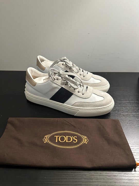 【送料&関税込】Tod's Sneakers In Smooth And Suede Leather Man MULTICOLOUR Sneakers in Smooth Leather and Suede