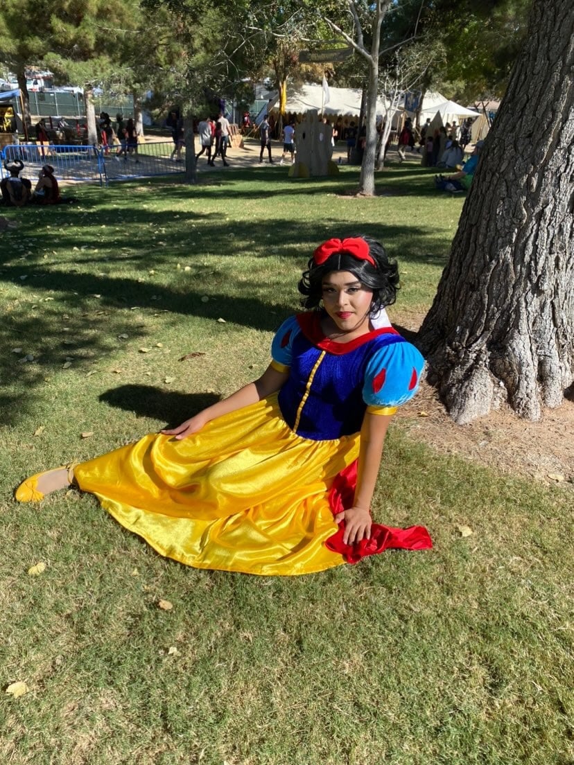 Snow white Dress (dress +cape only)