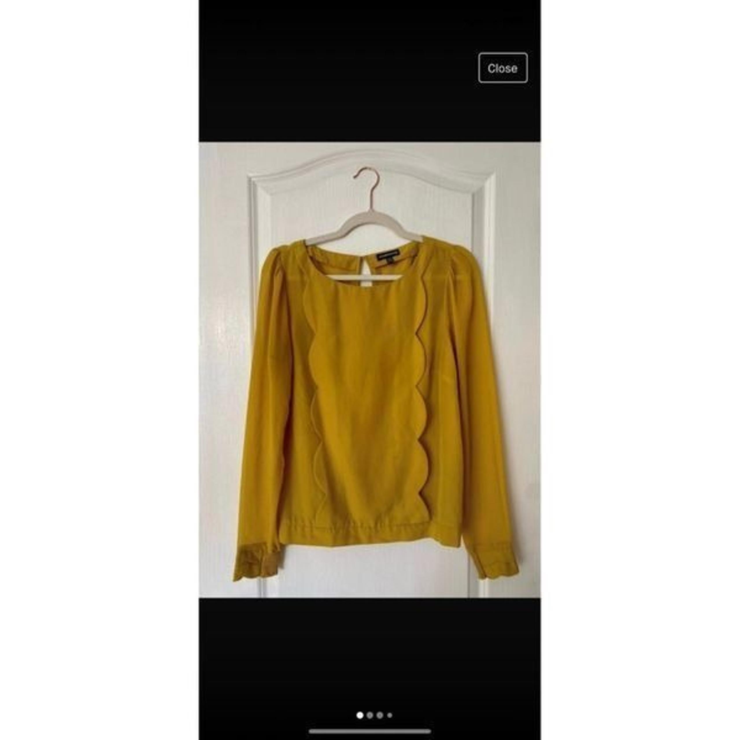 Yellow long sleeve Blouse 12