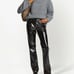 Proenza Schouler White Label lacquered-effect straight-leg trousers