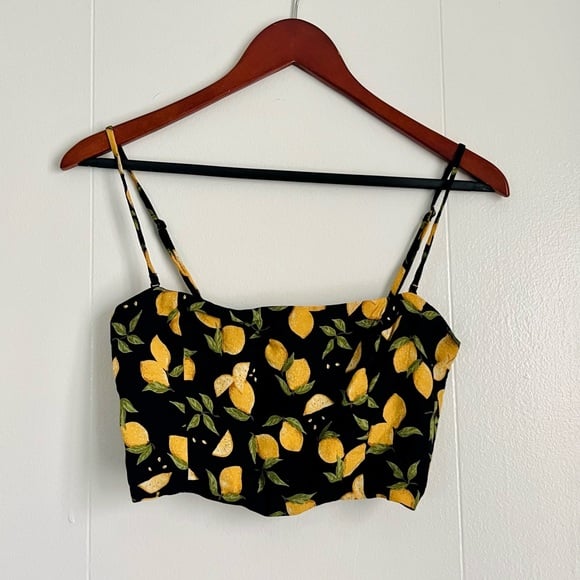 Reformation Hayden top in Lemon Drop