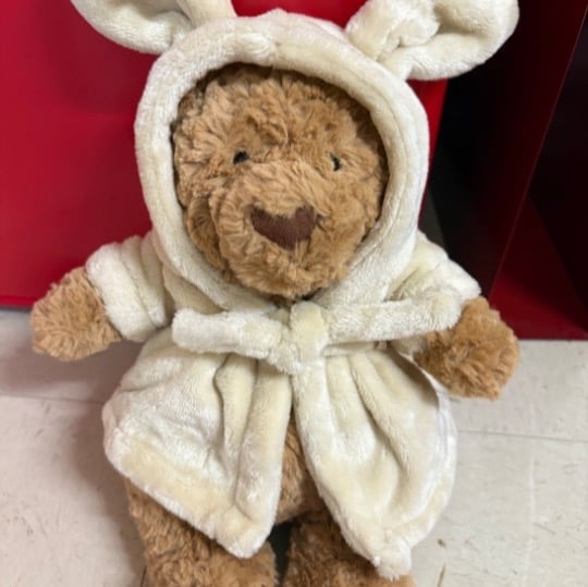 bartholomew bear bathrobe outfit jellycat