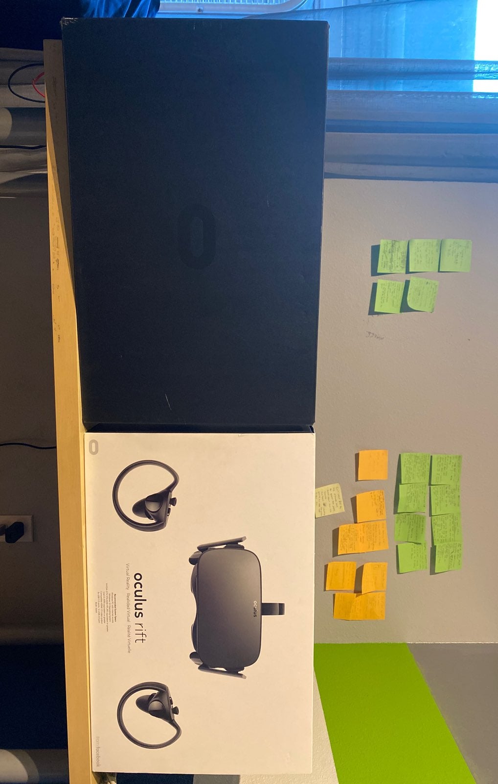 Two vr head sets