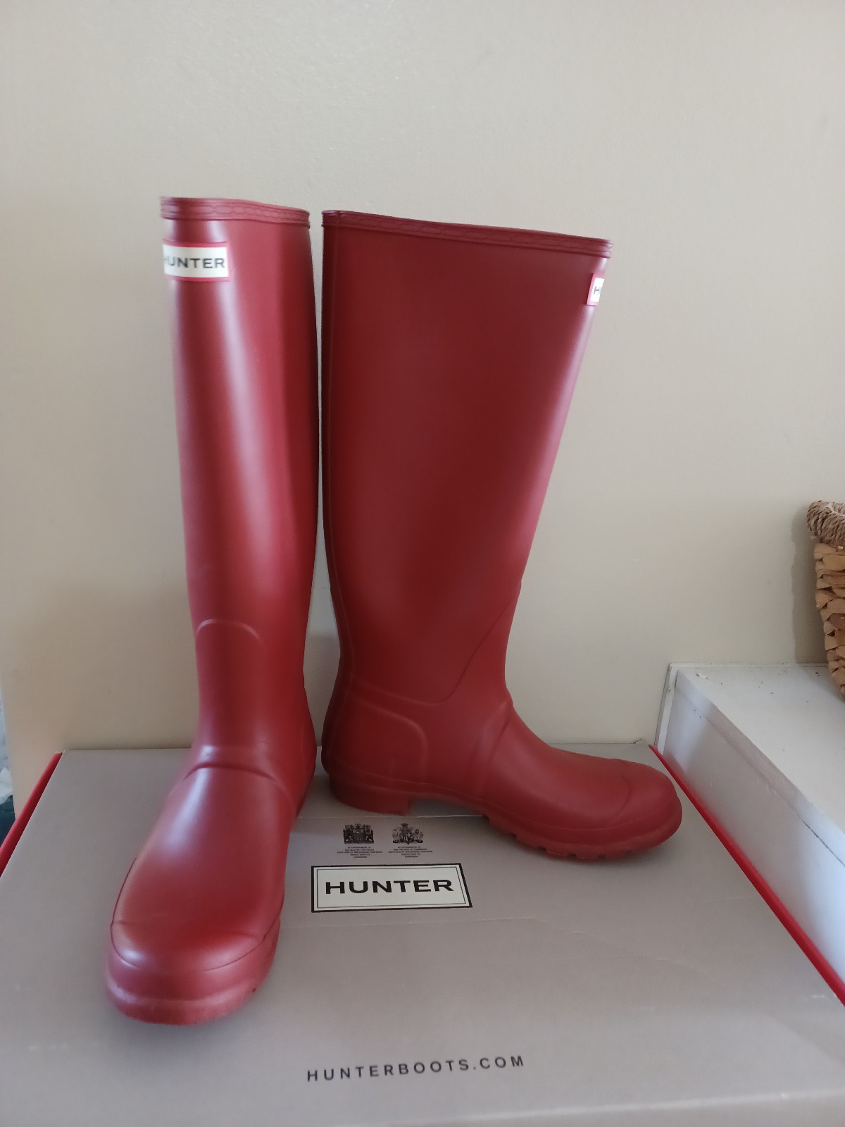 NWT Original Military Red Hunter Rain Boots Size 10