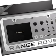 Premium RANGE ROVER SUV Car License Plate Silver Frame Land Rover. Silver Metal