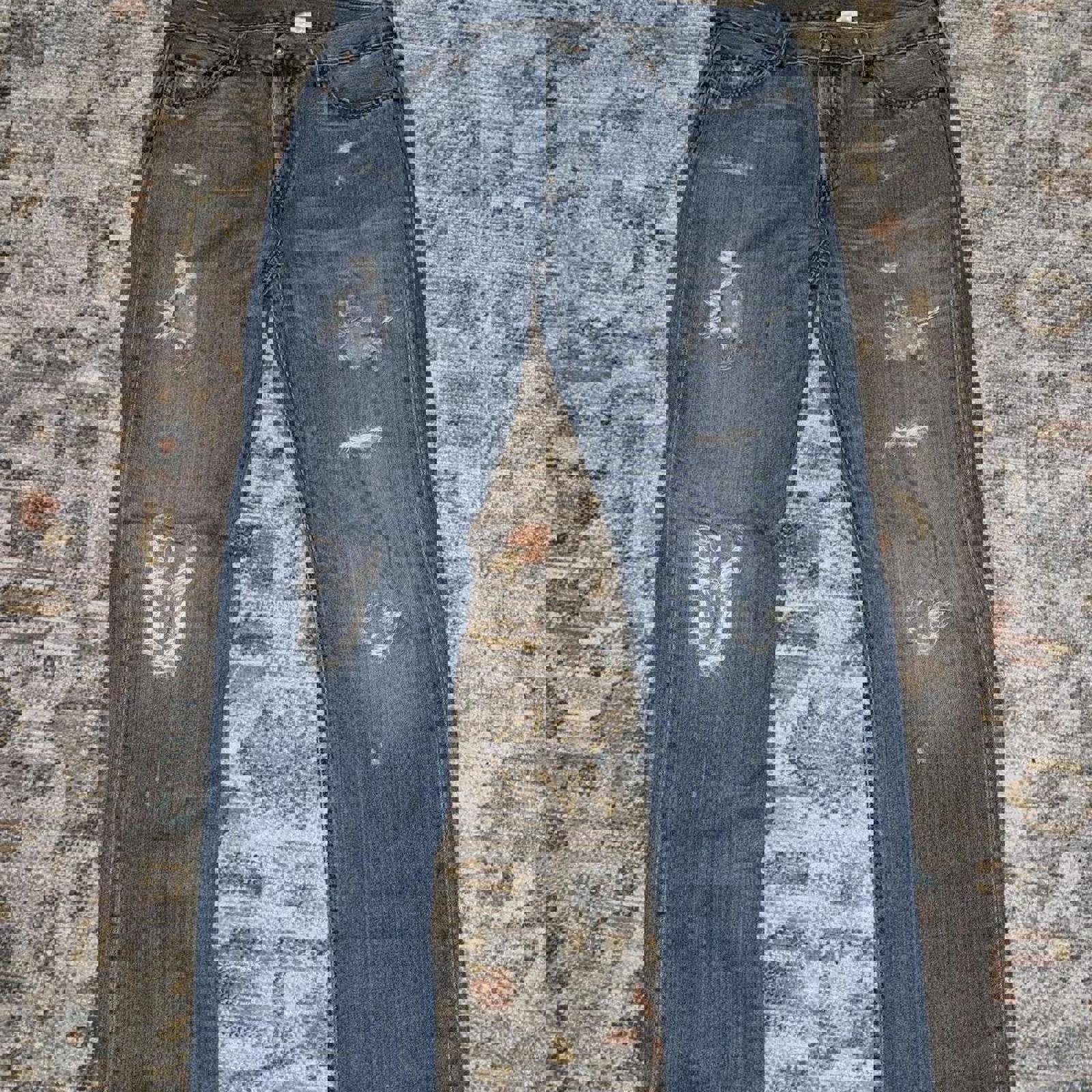 Levi's Women's Blue and Navy Jeans