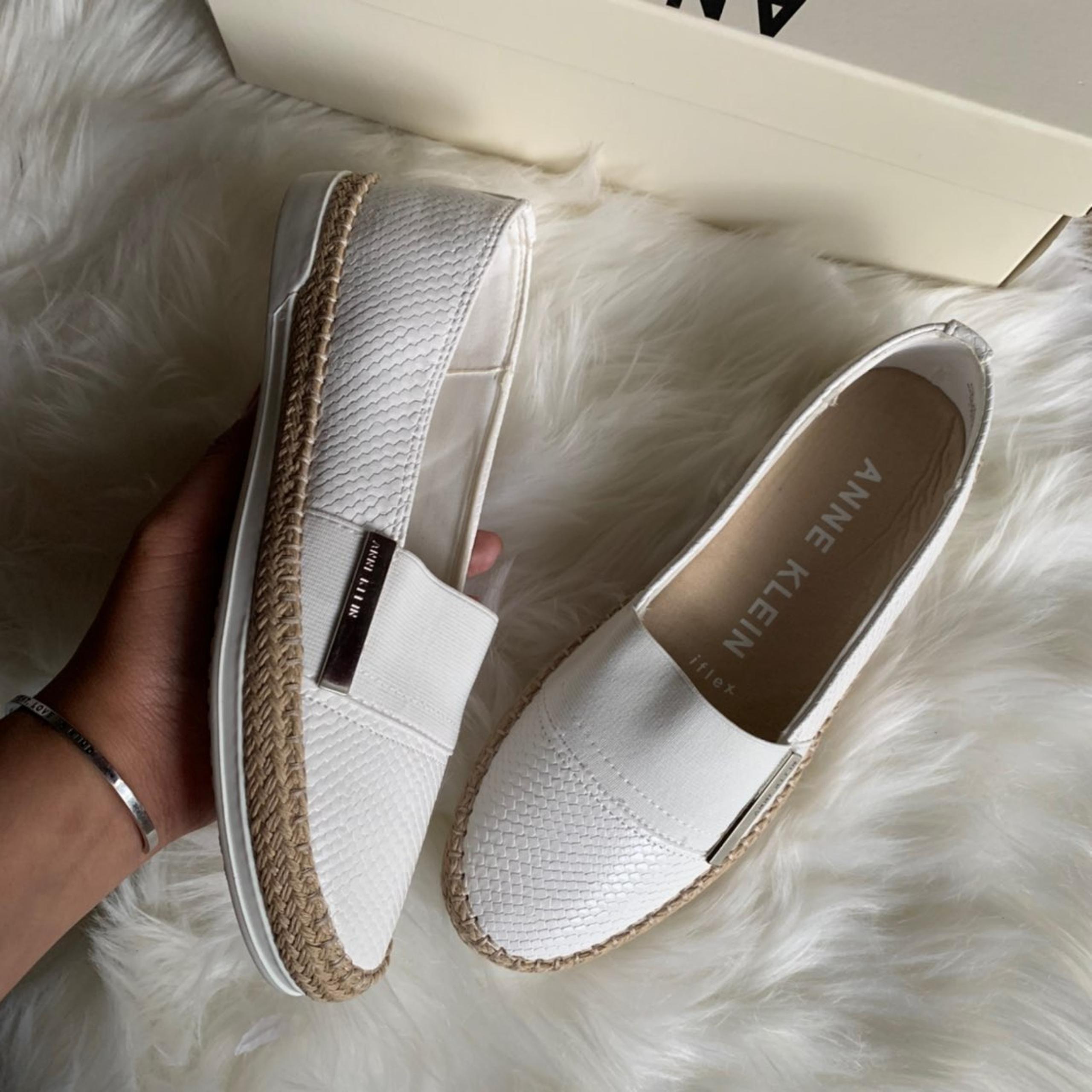 Anne Klein white slip on shoes size 6.5