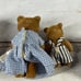 Calico critters/sylvanian families Vintage Timber top Bear Family Of 5