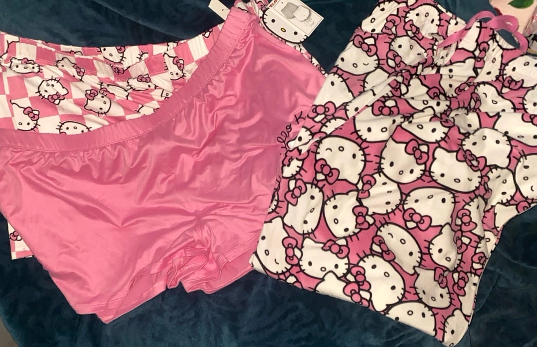 Hello Kitty 3 piece pj bottoms XL