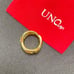 Uno de 50 Ring Gold-Plated Ring Crossed Ring Women Jewelry Gift size 8