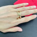 Uno de 50 Ring Gold-Plated Ring Crossed Ring Women Jewelry Gift size 8
