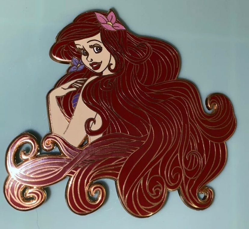 Ariel magical hair htf le35 fantasy pin