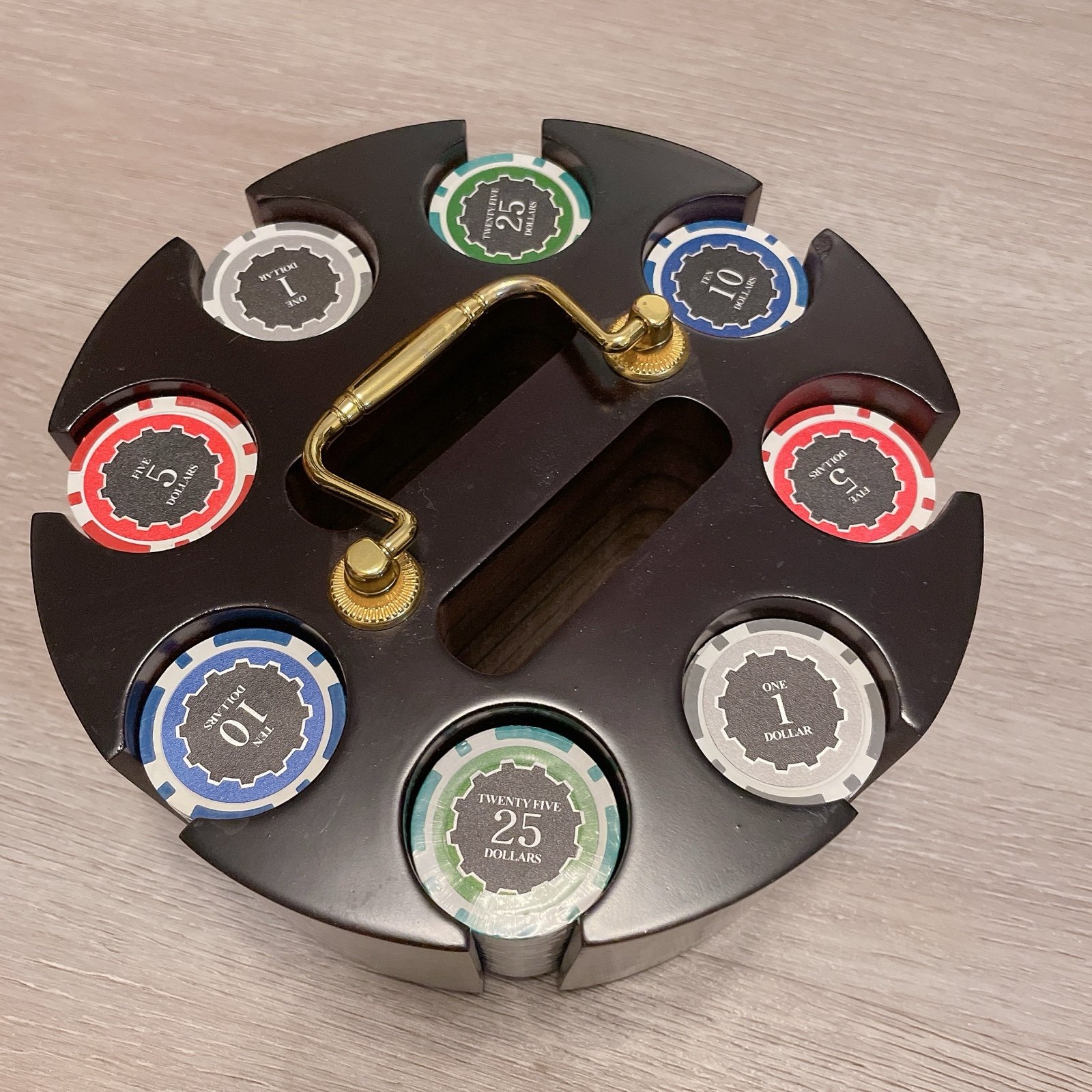 200 Poker Chip Set in Spinning Carousel