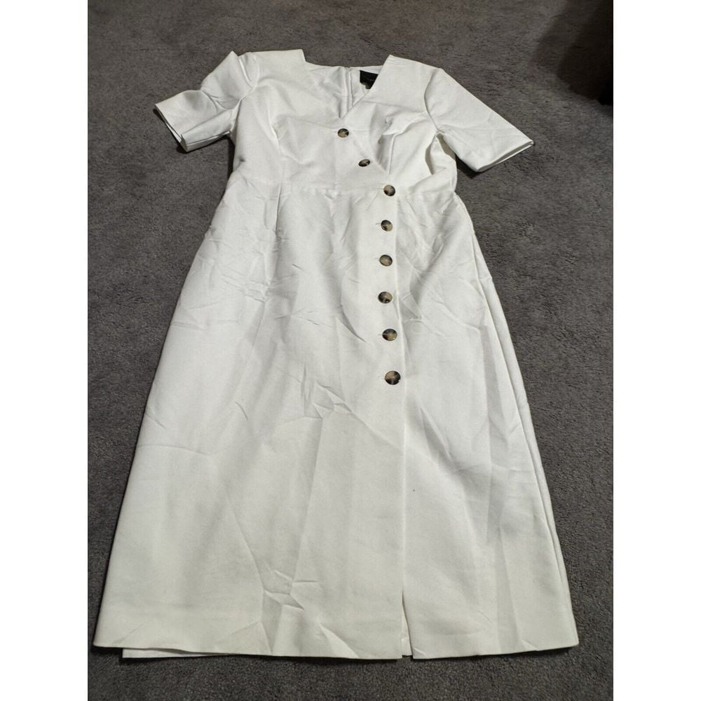 Alex Marie, Size 6, white dress Button Down
