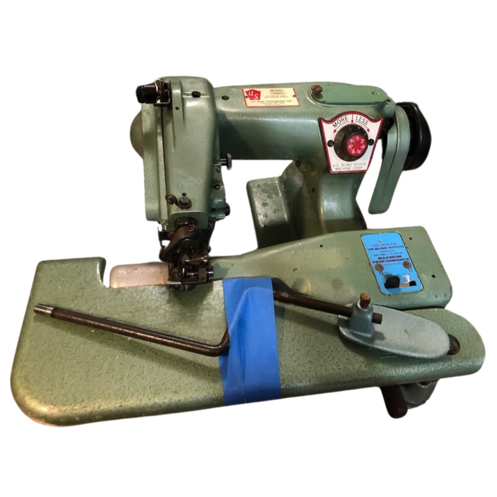 US Blindstitch 1118-4 Industrial Hem Stitch Single Thread Sewing Hemmer Machine