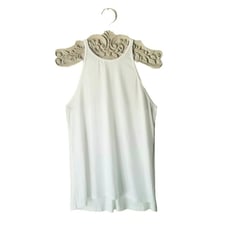 Lululemon White Trapeze Racerback Tank Top Size