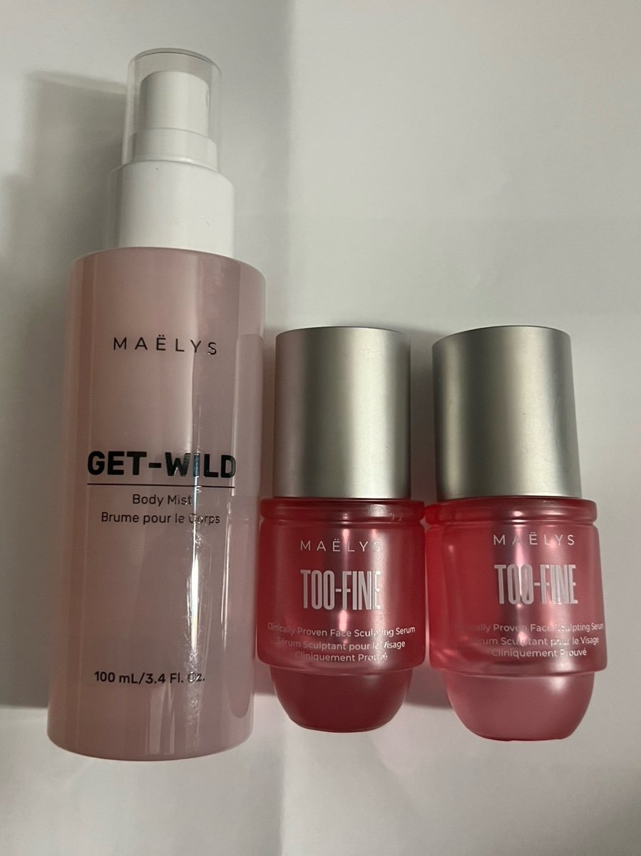 Maelys body mist and 2 bottles of too fine all new no boxes