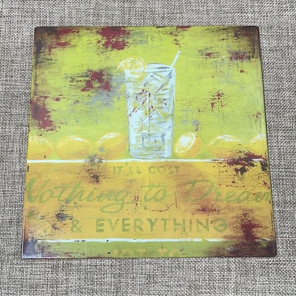 LEMONADE VINTAGED METAL SIGN